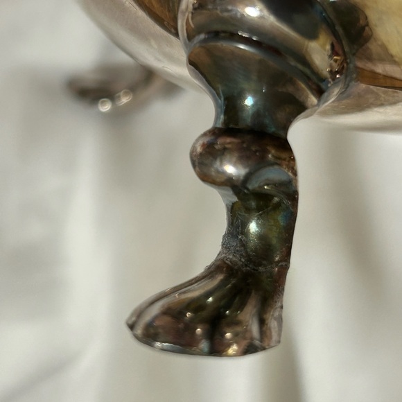 Vintage 5-Piece EPC Poole Silver Co 150 Elegant Silverplate Tea Set and Tray - Picture 11 of 16